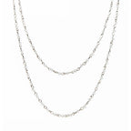 Crystal Beads Chain Necklace N1163-116-SL