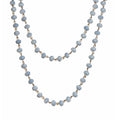 Crystal Beaded Chain Necklace N1163-118-BZ