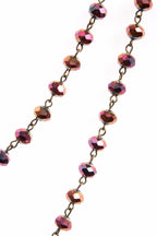 Crystal Beads Chain Necklace N1163-119-BZ