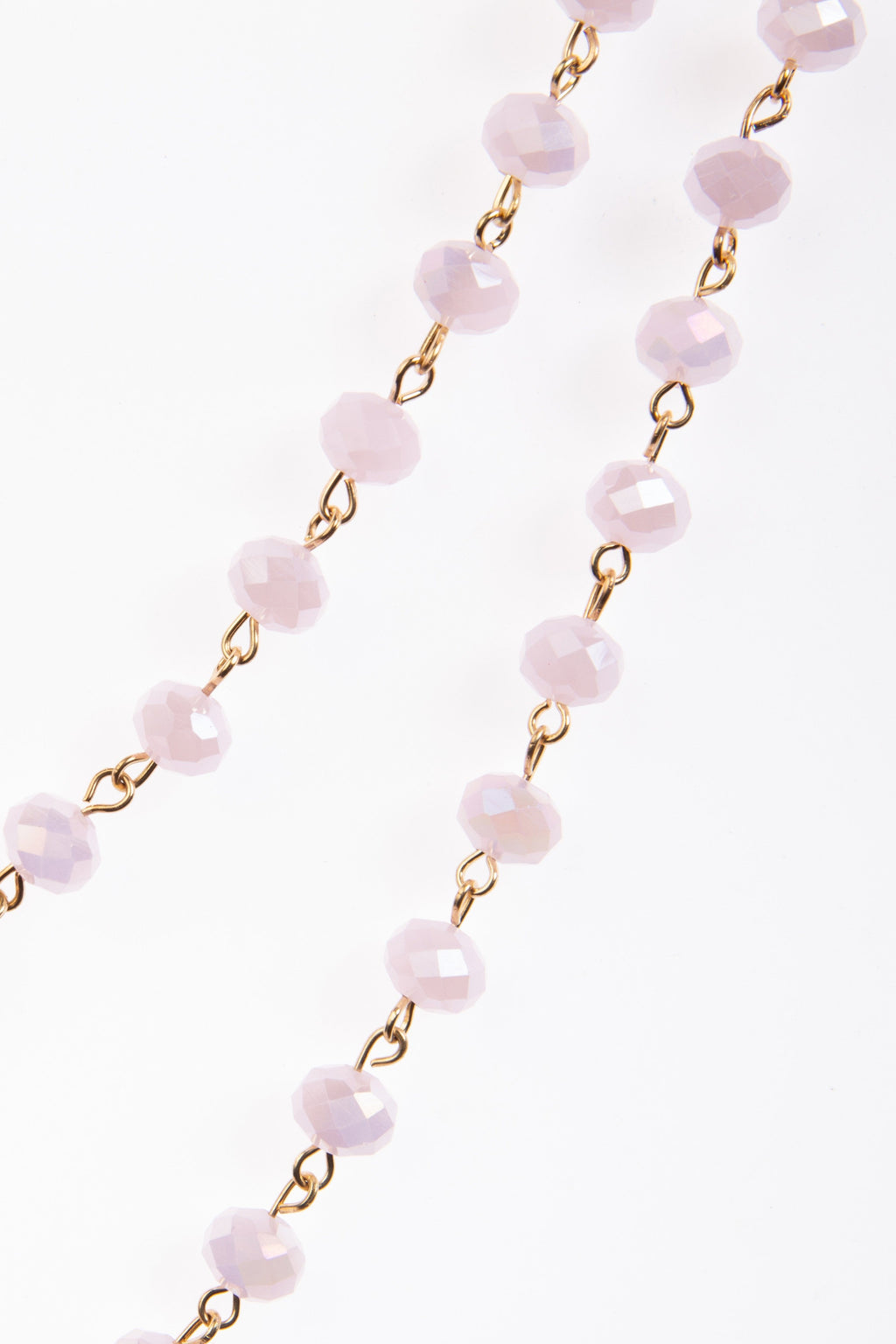 Crystal Beads Chain Necklace N1163-120-GD