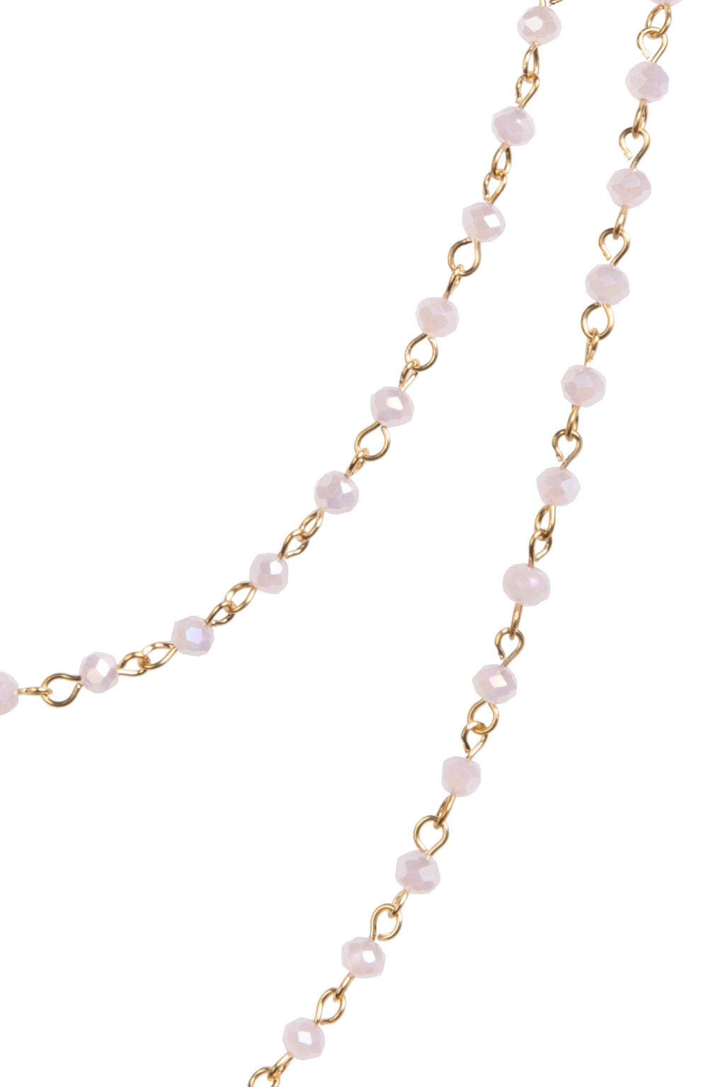 Crystal Beads Chain Necklace N1163-120-GD