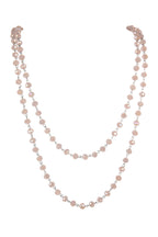Crystal Beads Chain Necklace N1163-120-WH