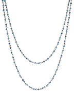 Crystal Beads Chain Necklace N1163-124-Bronze