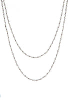 Crystal Beads Chain Necklace N1163-133-CR