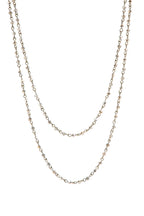 Crystal Beaded Chain Necklace N1163-135-Bronze - view 3