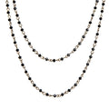 Crystal Beads Chain Necklace N1163-15 - BZ