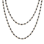 Crystal Beads Chain Necklace N1163-15 - BZ