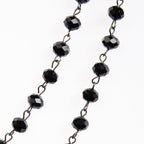 Crystal Beads Chain Necklace N1163-15-GM