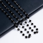 Crystal Beads Chain Necklace N1163-15-WH