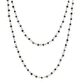 Crystal Beads Chain Necklace N1163-15-WH