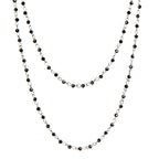 Crystal Beads Chain Necklace N1163-15-WH