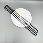 Crystal Beads Chain Necklace N1163-150-BZ