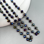 Crystal Beads Chain Necklace N1163-150-BZ