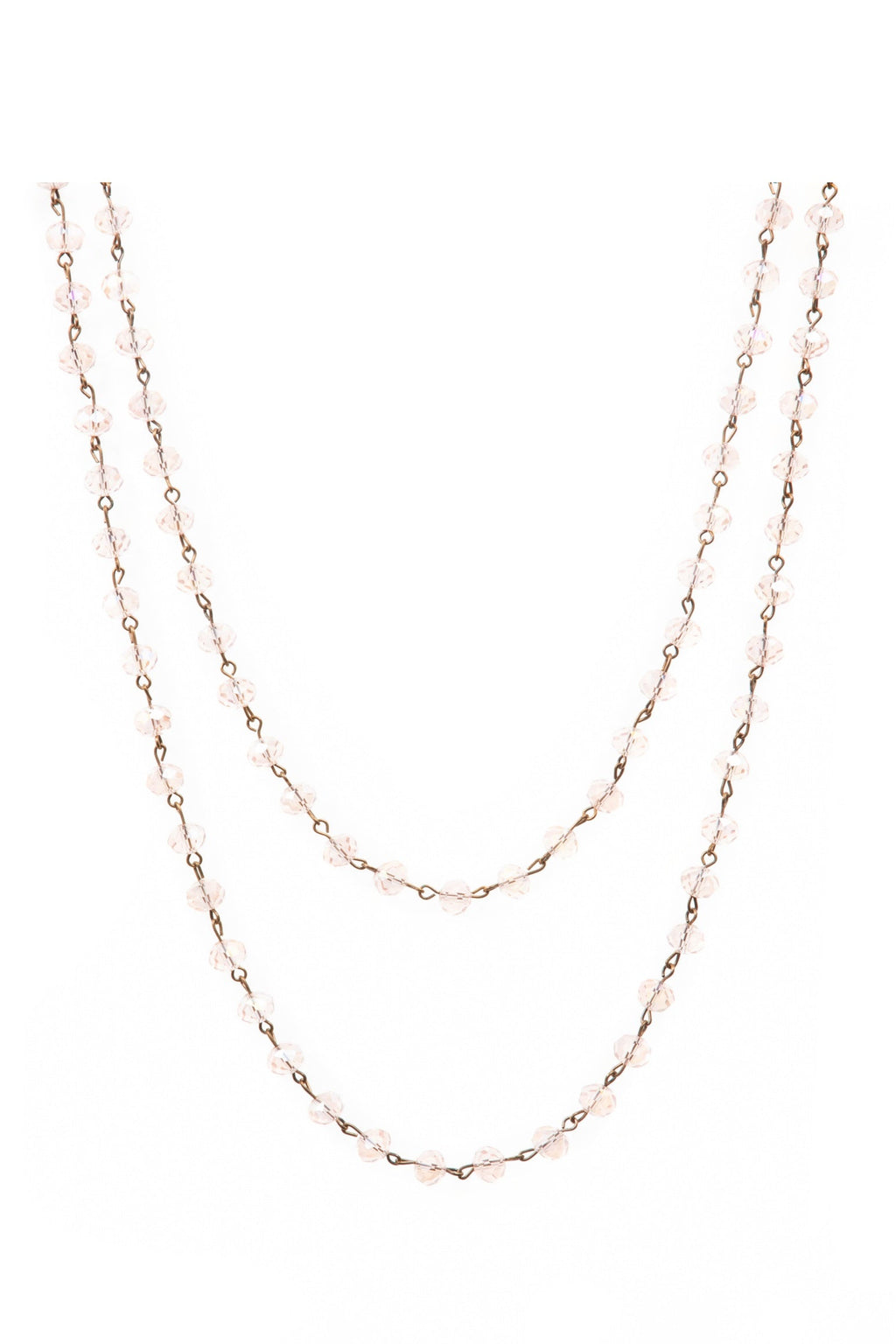 Crystal Beads Chain Necklace N1163-159-BZ