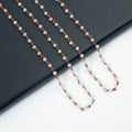 Crystal Beads Chain Necklace N1163-164-BZ