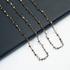 Crystal Beads Chain Necklace N1163-178-BZ
