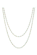 Crystal Beaded Chain Necklace N1163-181-BZ - view 2