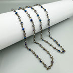 Crystal Beads Chain Necklace N1163-183-BZ