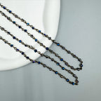 Crystal Beads Chain Necklace N1163-183-BZ