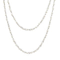 Pearl Beaded Chain Necklace N1163-30-WH - view 4