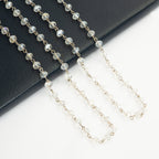 Crystal Beads Chain Necklace N1163-35