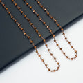Crystal Beads Chain Necklace N1163-38-CR