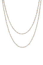 Crystal Beads Chain Necklace N1163-54-BZ