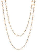 Crystal Beads Chain Necklace N1163-54-BZ