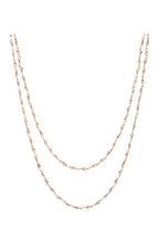 Crystal Beads Chain Necklace N1163-54-CR