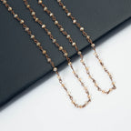 Crystal Beads Chain Necklace N1163-54-CR