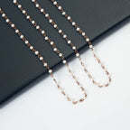 Crystal Beads Chain Necklace N1163-60-CR