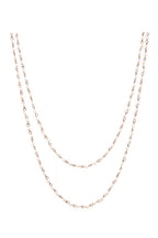 Crystal Beads Chain Necklace N1163-60-CR