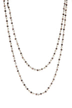Crystal Beads Chain Necklace N1163-65-BZ