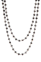 Crystal Beads Chain Necklace N1163-65-BZ