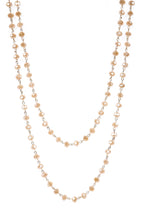 Crystal Beads Chain Necklace N1163-8-GD