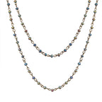 Crystal Beads Chain Necklace N1163-86-BZ