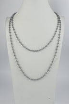 Crystal Beads Chain Necklace N1163-87