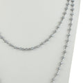 Crystal Beads Chain Necklace N1163-87