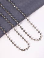 Crystal Beaded Chain Necklace N1163-11-BZ