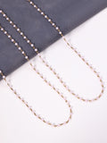 Crystal Beads Chain Necklace N1163-120-GD