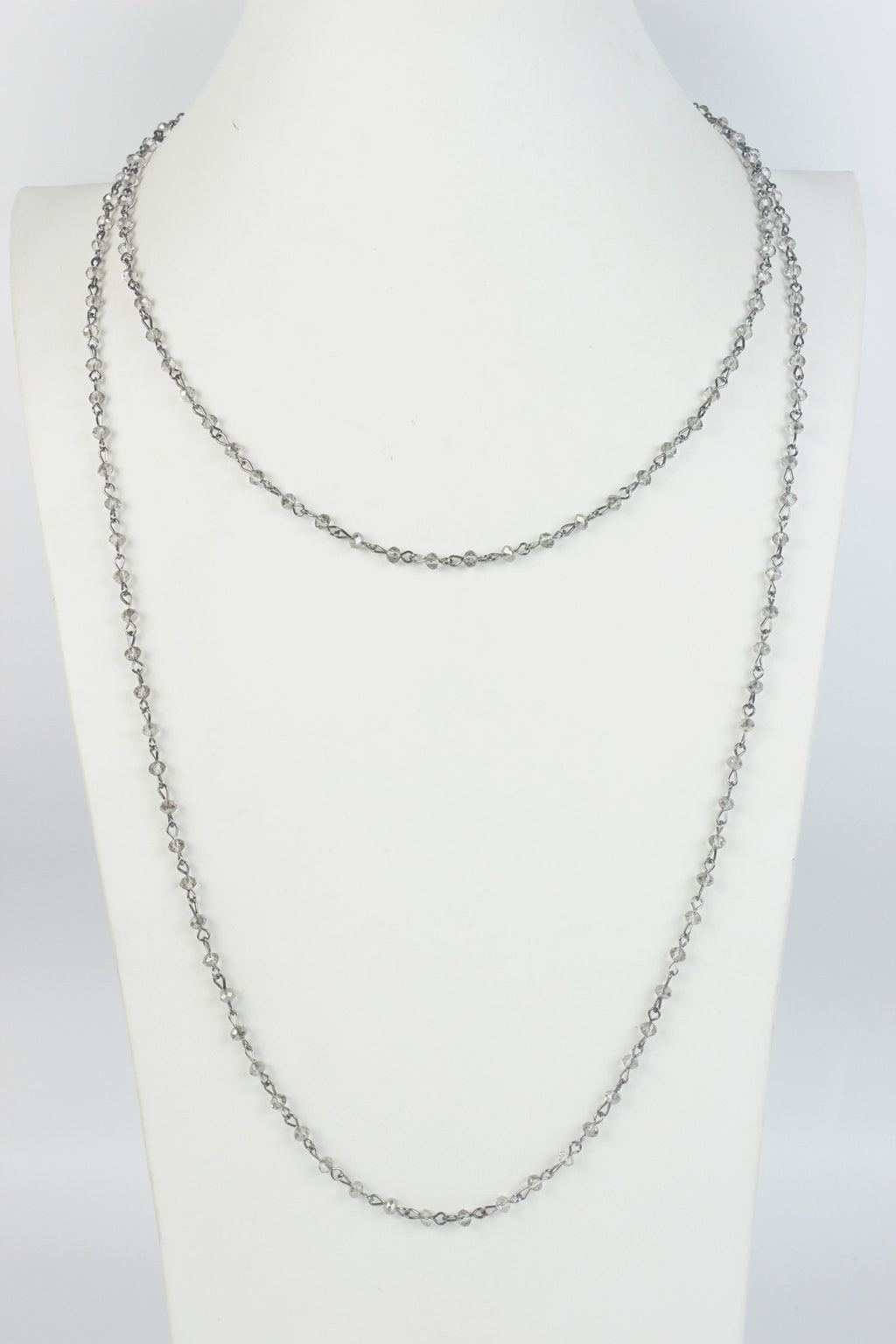 Crystal Beads Chain Necklace N1163-11-BZ