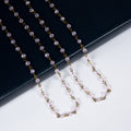 Crystal Beads Chain Necklace N1163-112