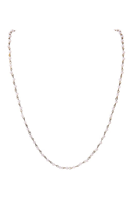 Crystal Beads Chain Necklace N1163-155-BZ