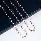 Crystal Beads Chain Necklace N1163-155-BZ