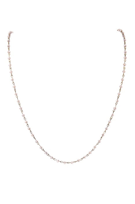 Crystal Beads Chain Necklace N1163-159-BZ