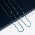 Classic Crystal Long Necklace N1163-195 4MM