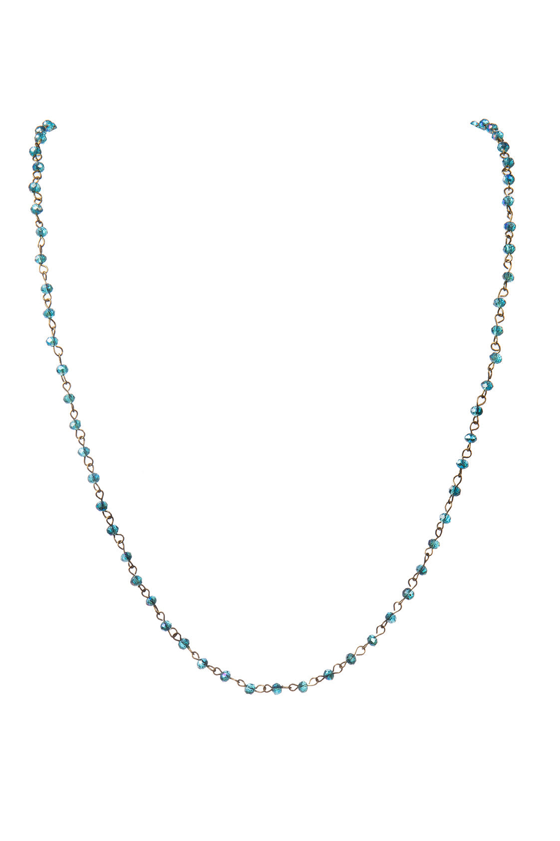 Classic Crystal Long Necklace N1163-195 4MM