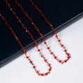 Crystal Beads Chain Necklace  N1163-196-BZ
