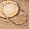 Crystal Beads Chain Necklace N1163-159-BZ