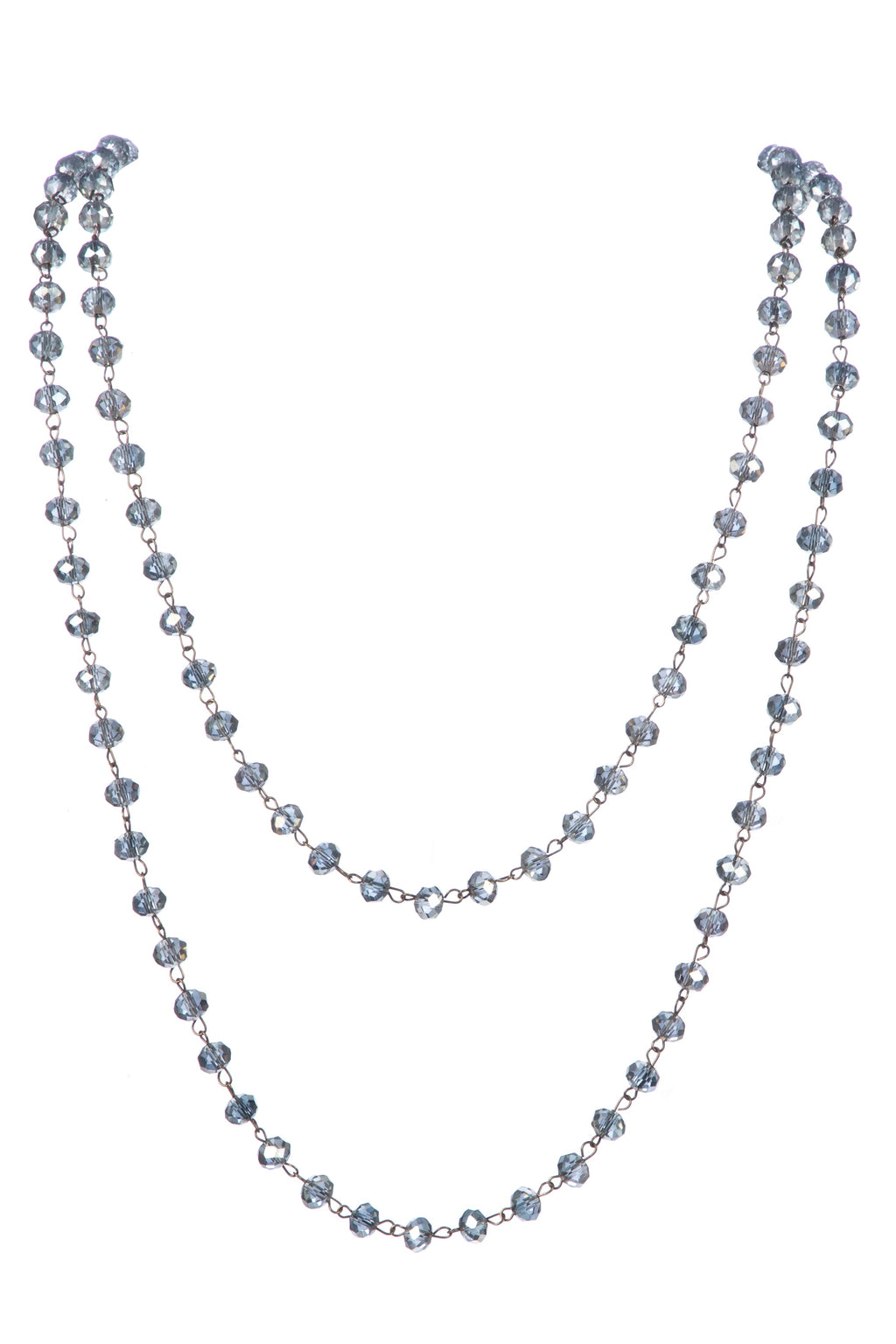Crystal Beads Chain Necklace N1163-184-BZ